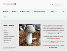 Tablet Screenshot of mushroomkit.co.uk